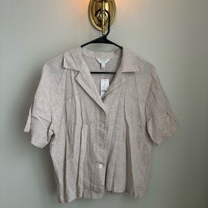 Banana Republic Light Tan Button-Down Shirt